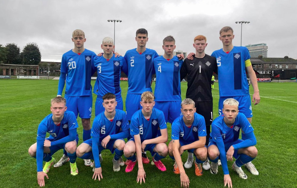 Egill í treyju númer 3 og Pétur númer 2. Mynd: KSÍ