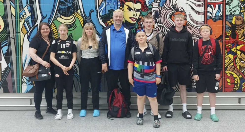 Keppendahópurinn frá Íslandi. Aþena Ósk Óskarsdóttir er önnur frá vinstri á myndinni. Mynd: ÍPS