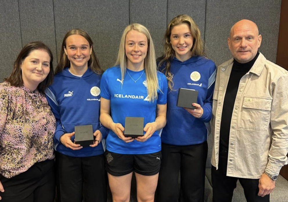 Sandra María heiðruð fyrir 50 A-landsleiki