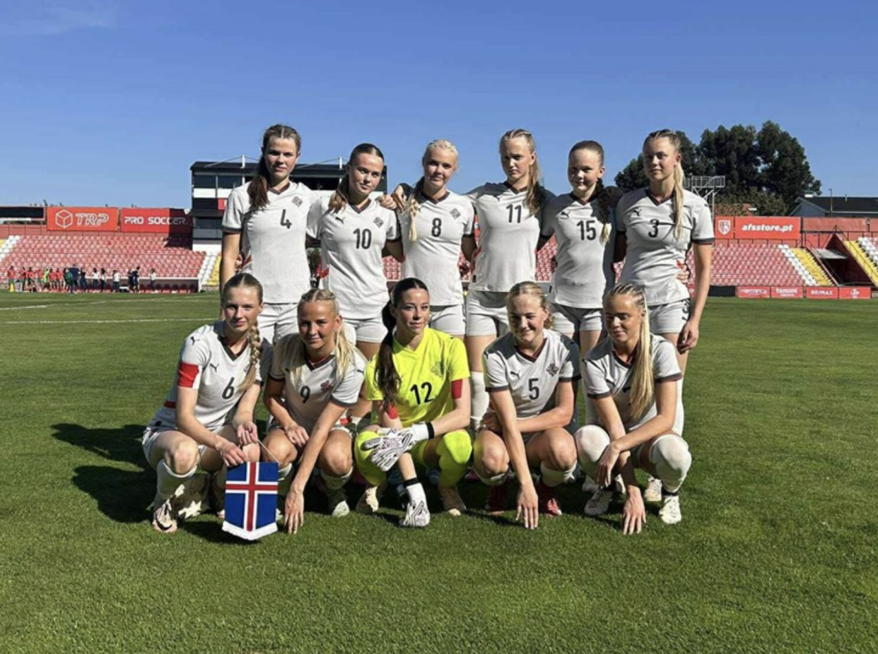 Bríet Fjóla í treyju númer 10.
Mynd af vef KSÍ