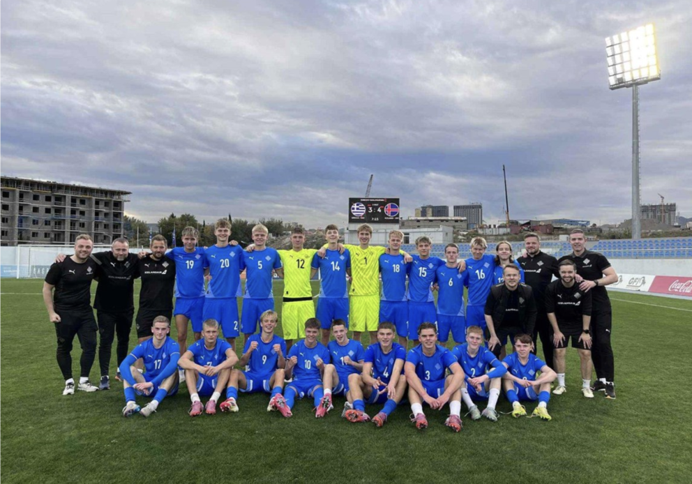 Mynd af vef KSÍ. 
Kató lengst til hægri í efri röð af leikmönnunum.