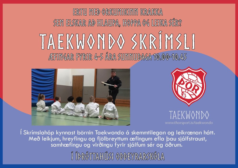 Taekwondo fyrir 4-5 ára