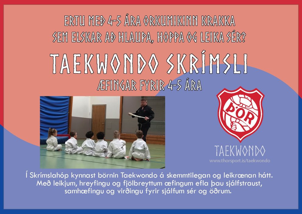 Taekwondo fyrir 4-5 ára