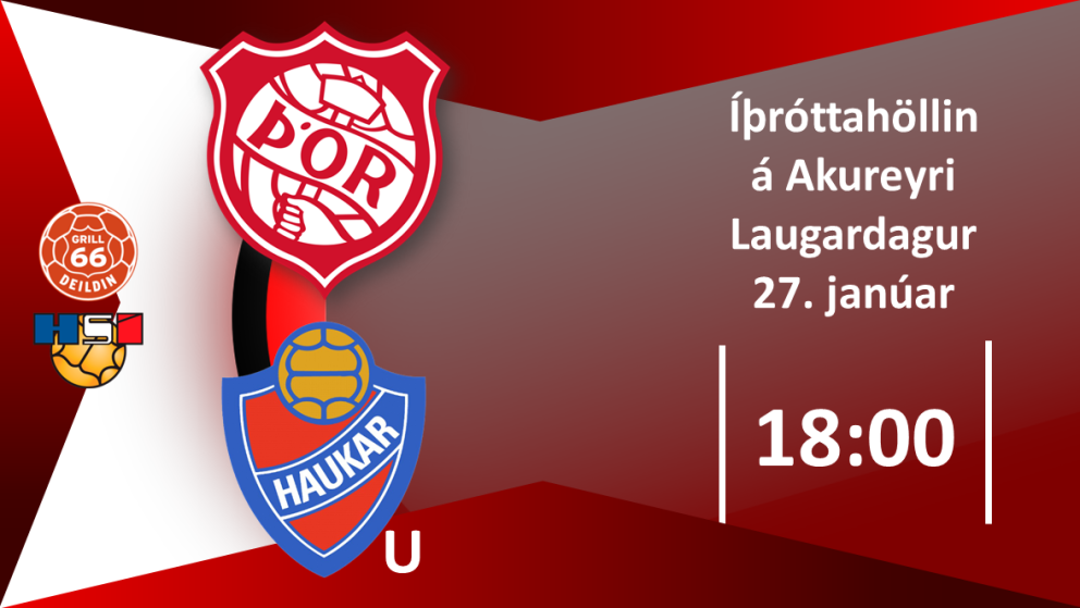Handbolti: Þórsarar taka á móti ungmennaliði Hauka í dag
