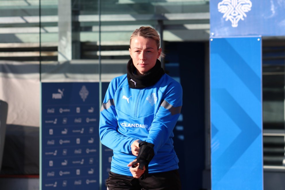 Sandra María Jessen í sviðsljósinu í dag