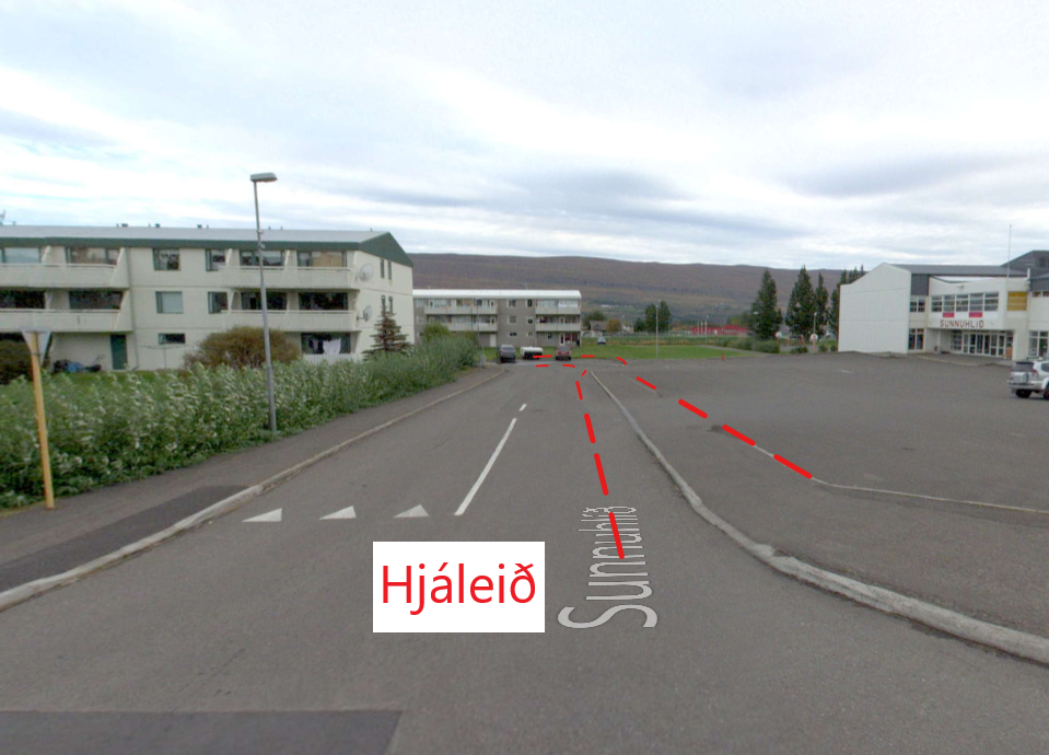 Framkvæmdir neðst í Sunnuhlíð