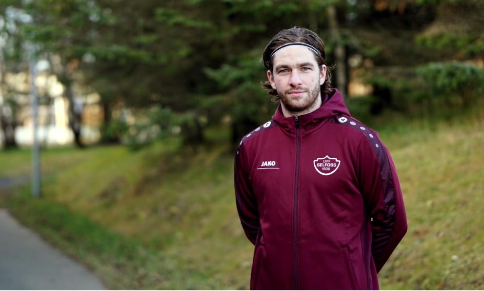 Sveinn Aron Sveinsson. Mynd: Selfoss handbolti/ÁÞG.