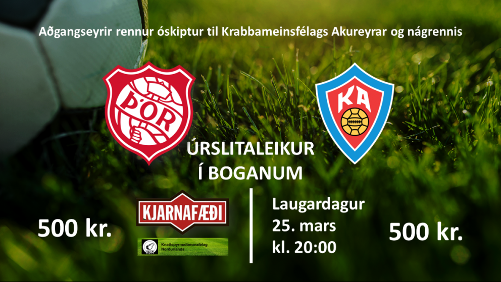 Úrslitaleikur Kjarnafæðismótsins í kvöld
