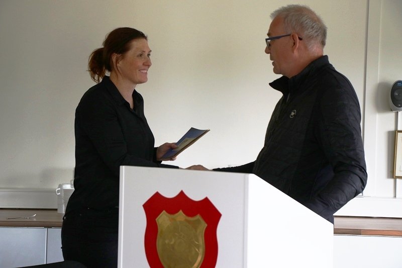 Þóra Pétursdóttir formaður Þórs og Sigfús Ólafur Helgason fyrrum formaður Þórs