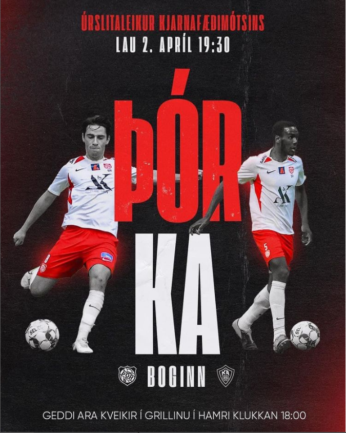 Þór mætir KA í úrslitaleik Kjarnafæðimótsins á laugardagskvöldið 2.apríl