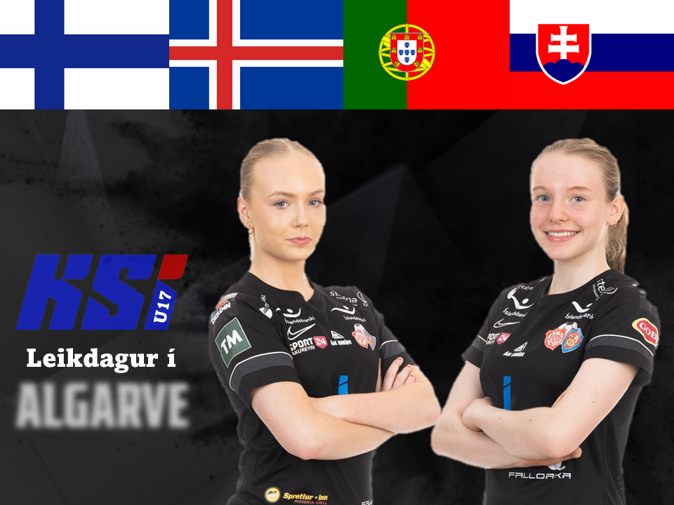 Angela Mary Helgadóttir og Krista Dís Kristinsdóttir eru með U17 landsliðinu í Algarve í Portúgal.