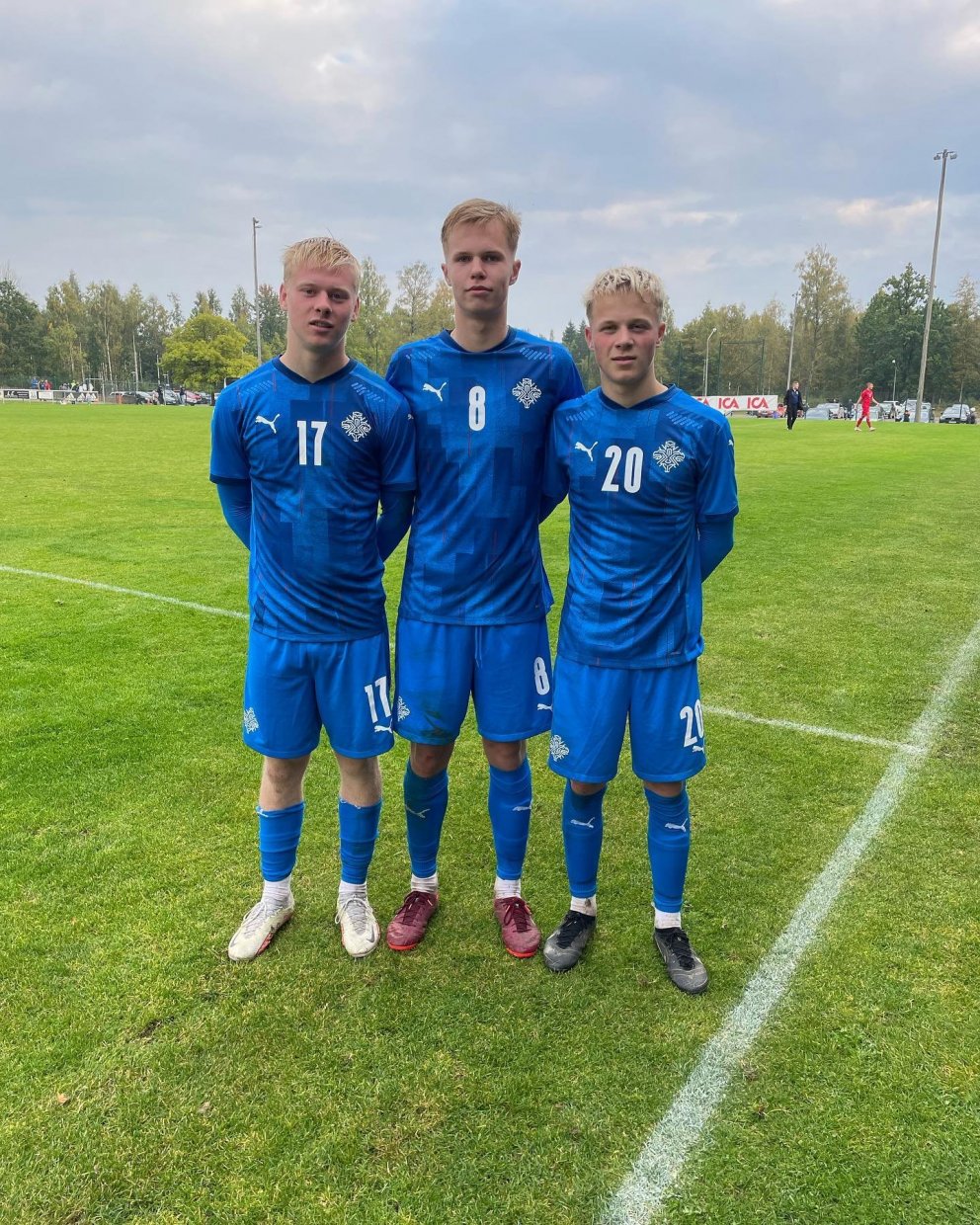 Aron Ingi (17), Bjarni Guðjón (8) og Kristófer (20).