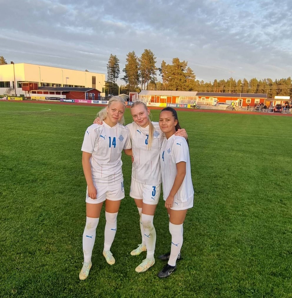 Ísfold, Jakobína og Kimberley.