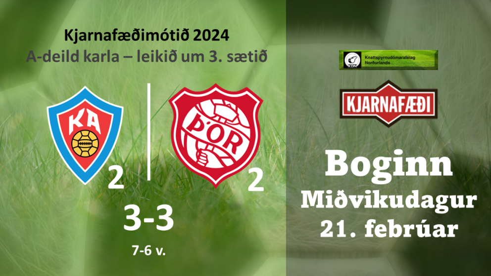 Knattspyrna: Tap í vítaspyrnukeppni og Þór2 í 4. sæti