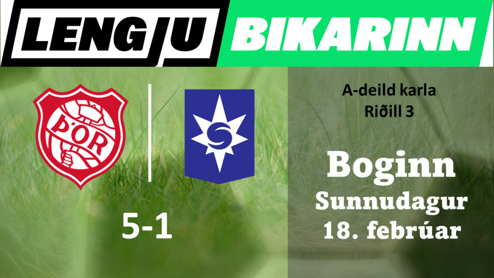 Knattspyrna: Annar fjögurra marka sigur Þórs í Lengjubikar
