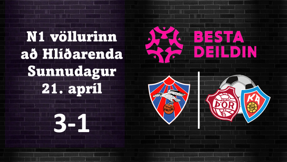 Knattspyrna: Tveggja marka tap á Hlíðarenda