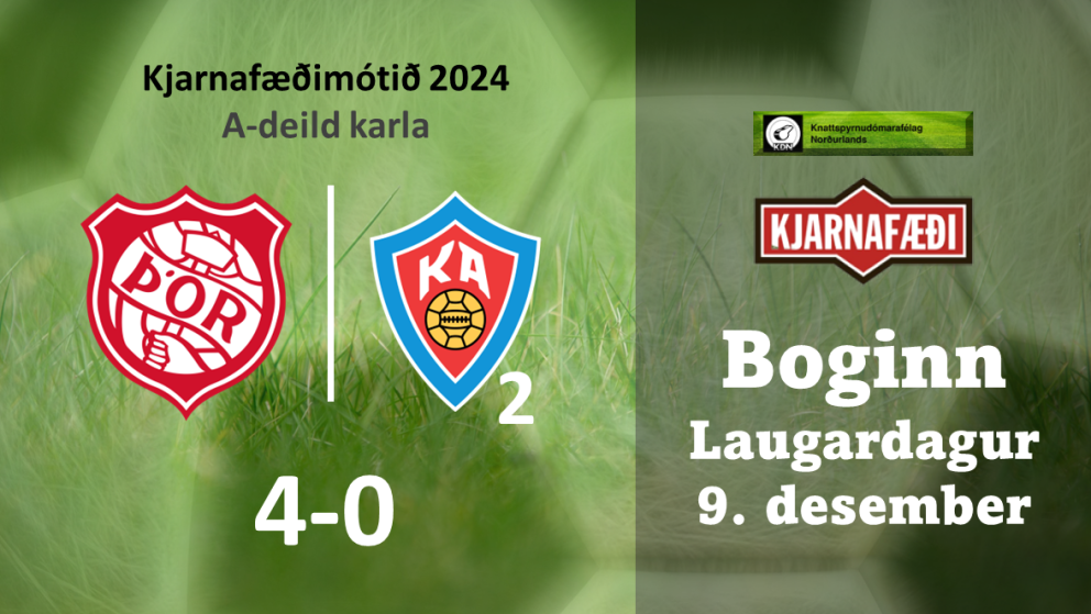 Fótbolti: Öruggur sigur Þórs í fyrsta leik