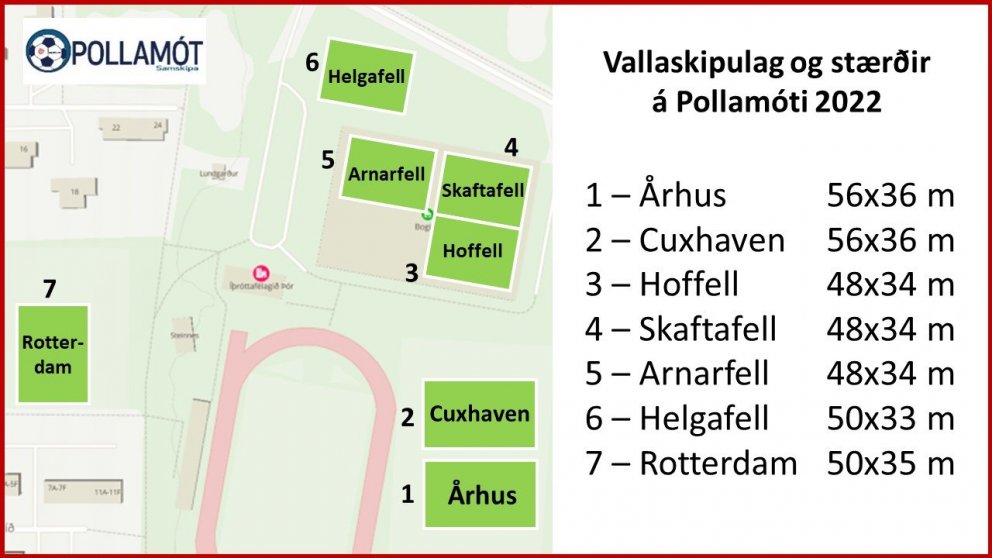 Vallaskipulag Pollamótsins 2022.